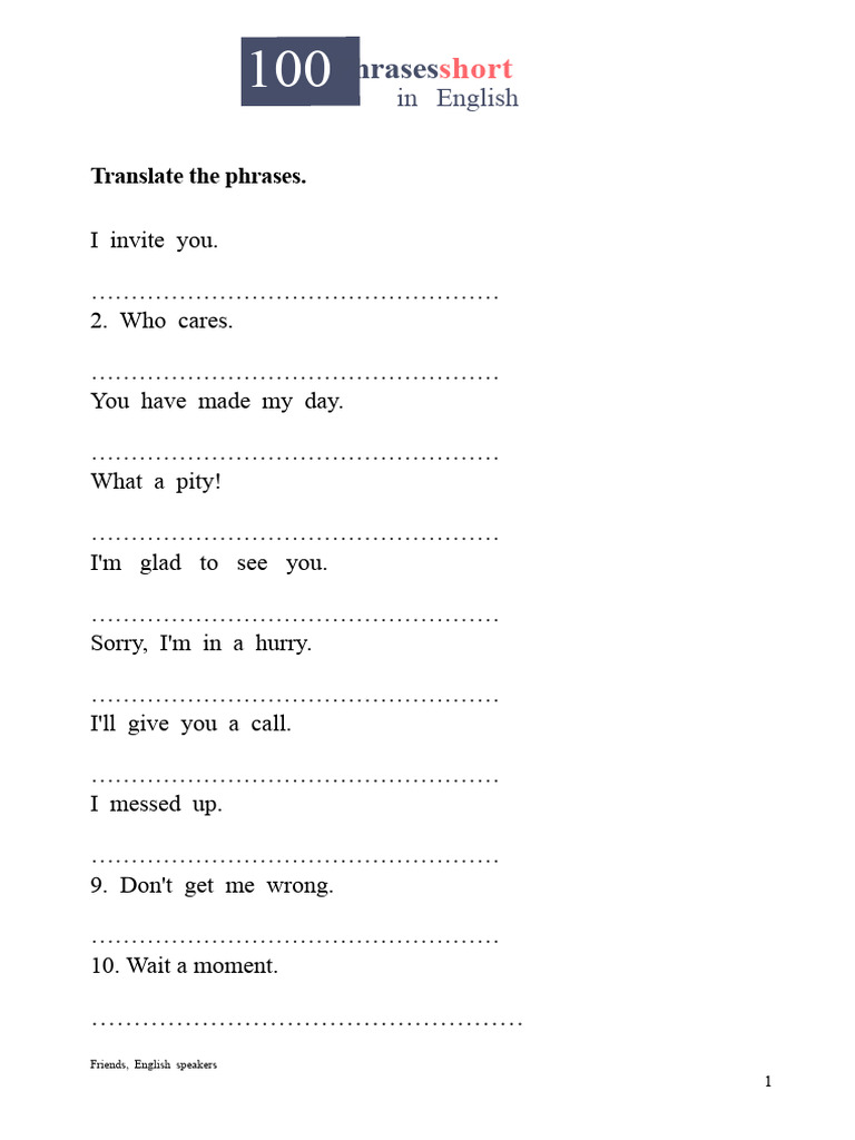 Sample Sentences in English For Exam | PDF | English Language