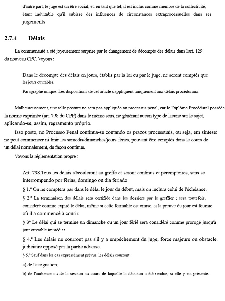 Délais et Citations en Procédure Pénale | PDF | Crimes | Crime et violence