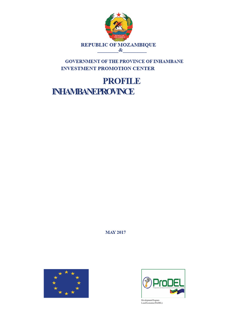 Profile of The Province of Inhambane Edition - 2017 | PDF | Aquaculture ...