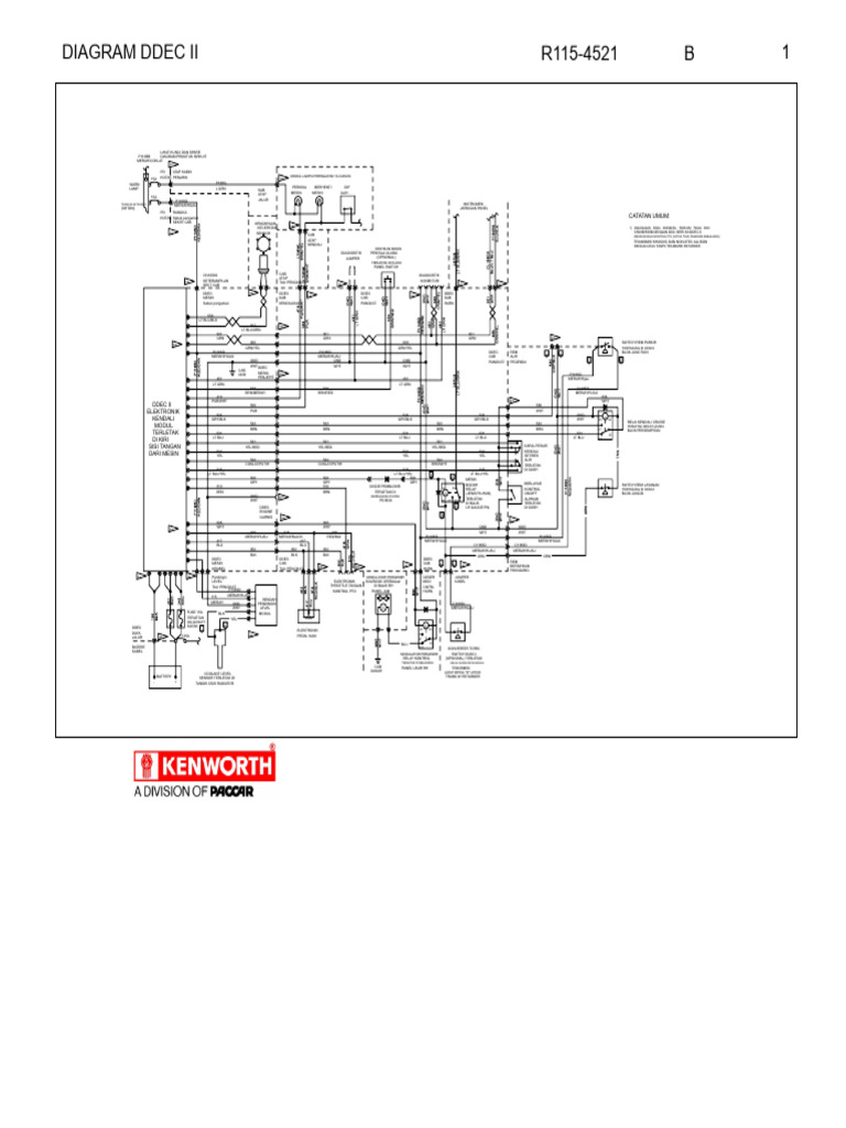Diagram DDEC II untuk Kendaraan Truk | PDF