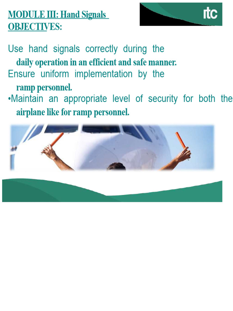 Essential Hand Signals for Ramp Safety | PDF | Aviation