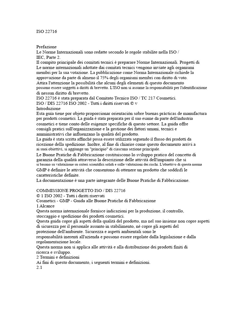 Iso 22716 | PDF