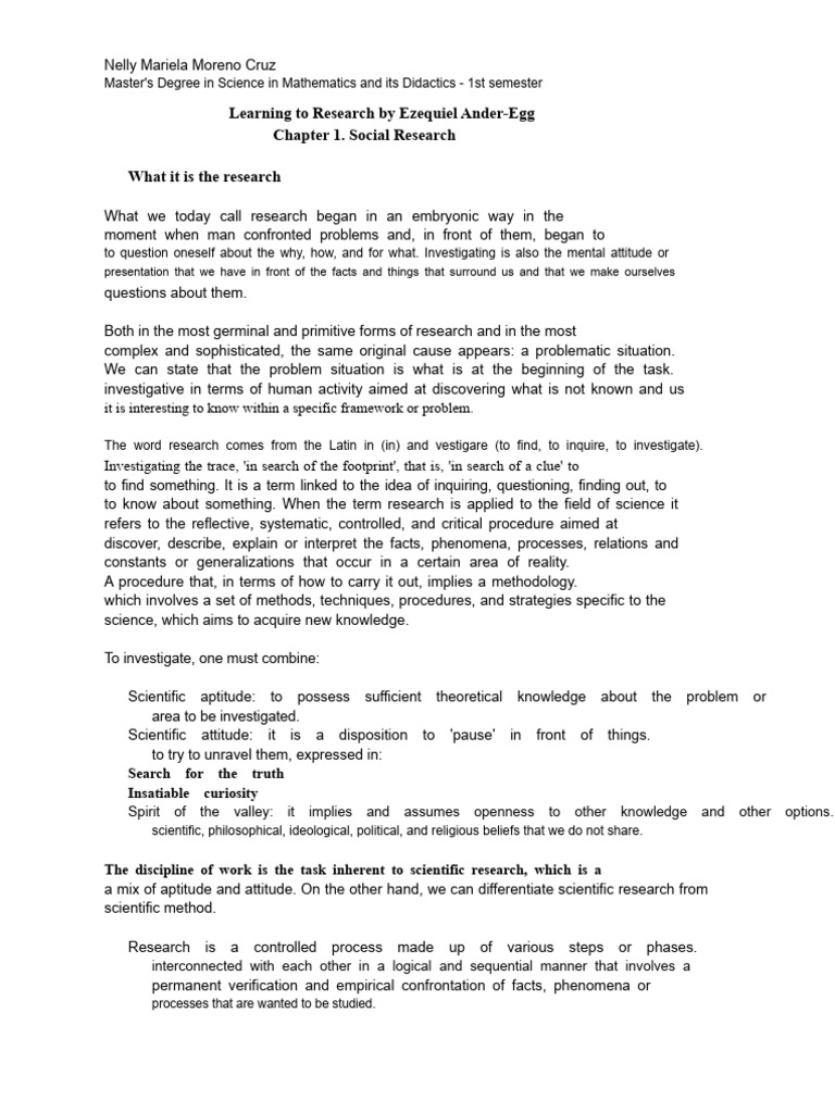Summary of Learning To Research | PDF | Scientific Method | Knowledge