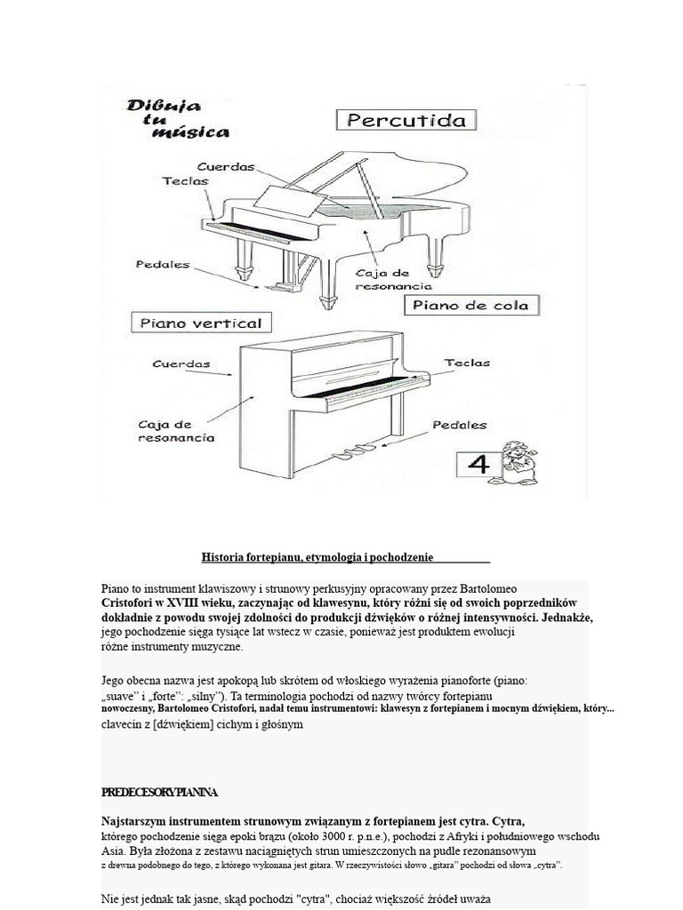 Historia Fortepianu | PDF