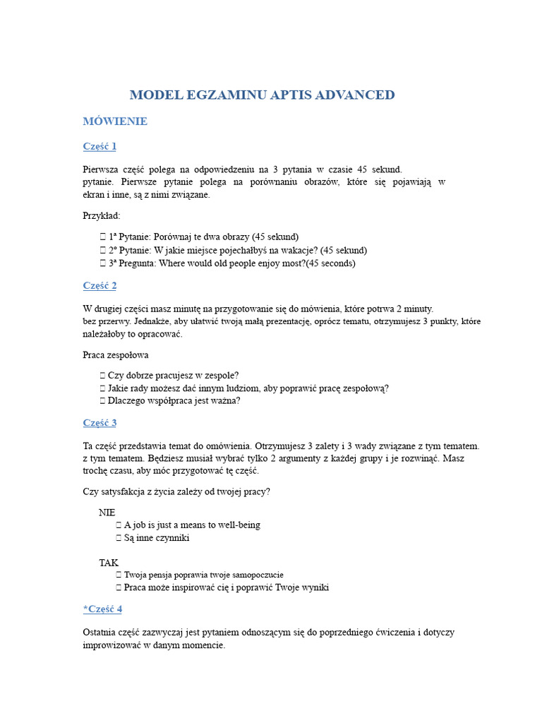 Model APTIS ADVANCED | PDF