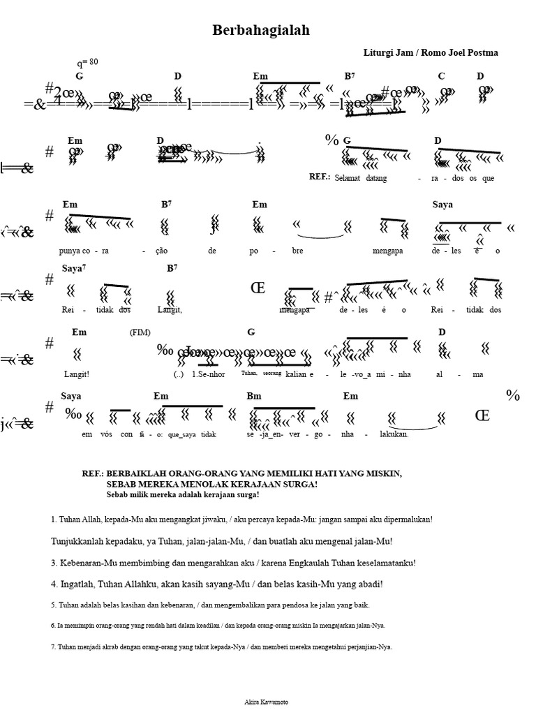 Berbahagialah Orang-Orang Yang Mempunyai Hati Yang Miskin. | PDF