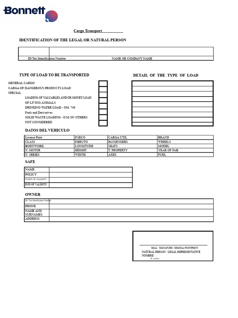 Cargo Transport Documentation Guide | PDF