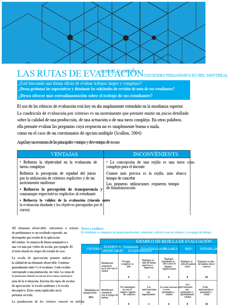 D'amours - Las Matrices de Evaluación | PDF