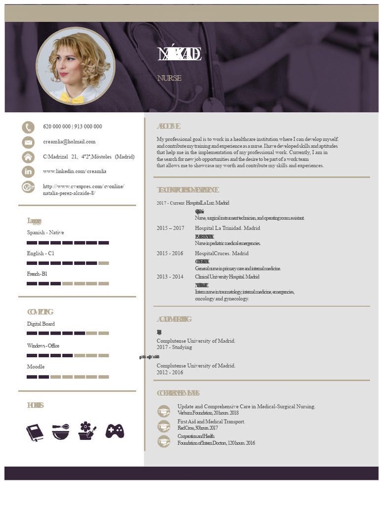 Nurse Resume Example 813 PDF | PDF | Social Programs | Clinical Medicine