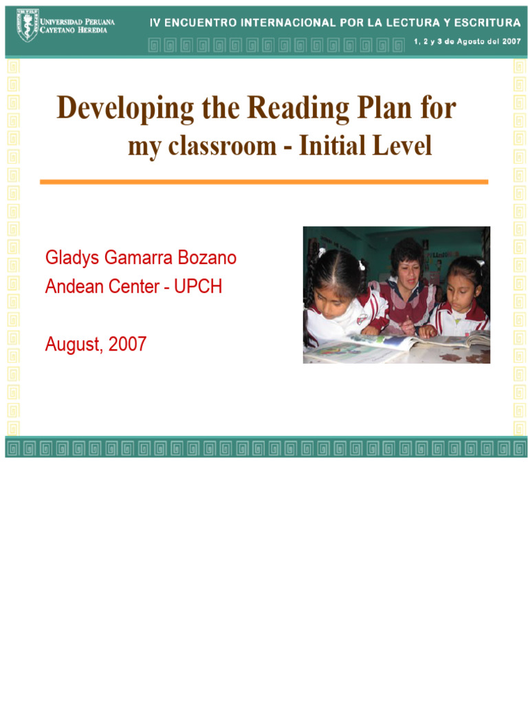 Reading Plan in INITIAL | PDF | Reading Comprehension | Cognition