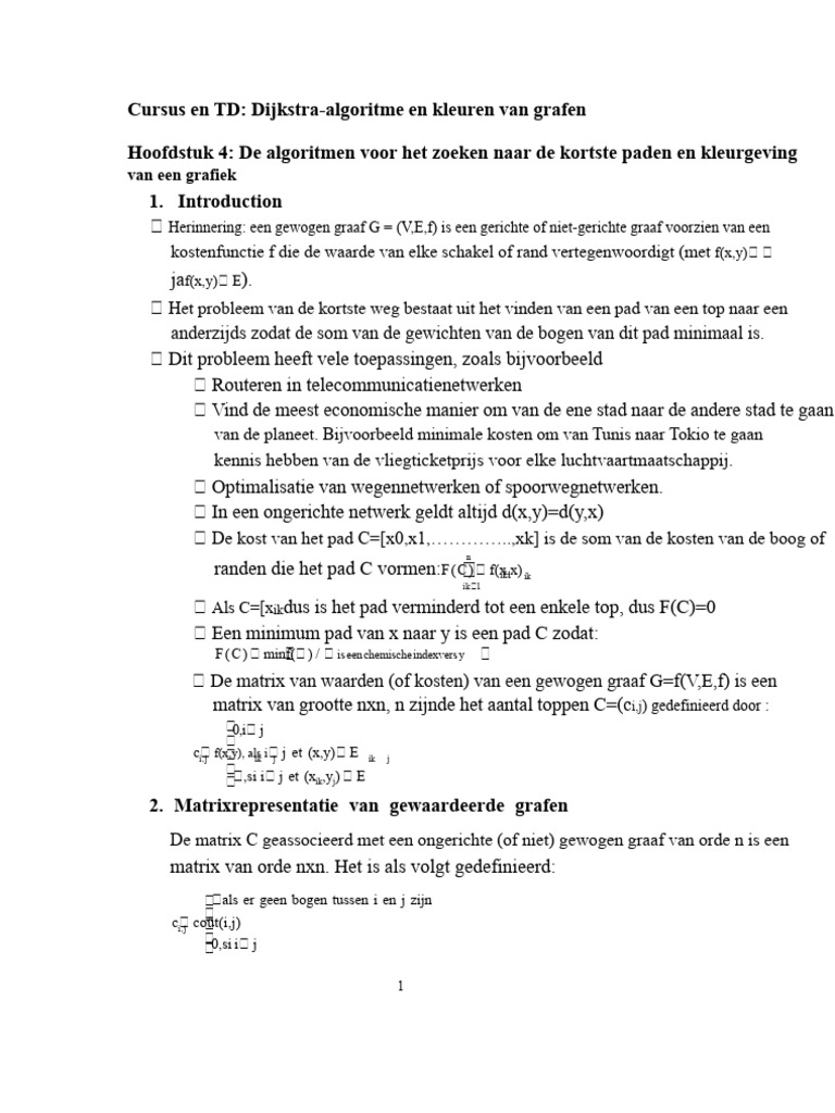 TD 5 TG Algoritme Van Dijkstra | PDF