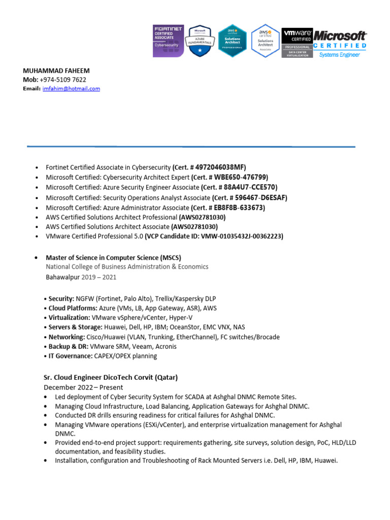 Senior IT Leadership Resume | PDF | Microsoft Azure | Cloud Computing