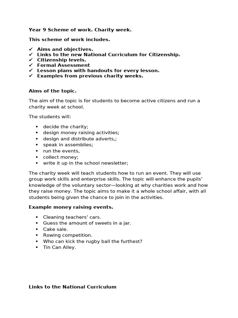 9-charityweek | PDF | Citizenship | Community