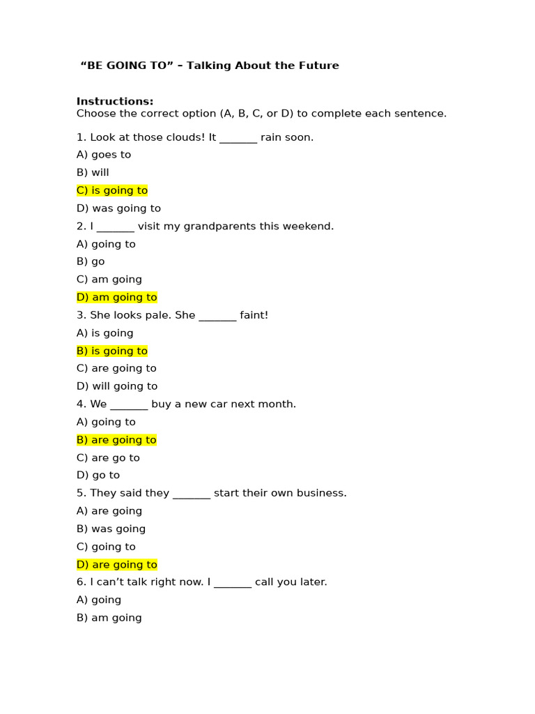 Future Tense with 