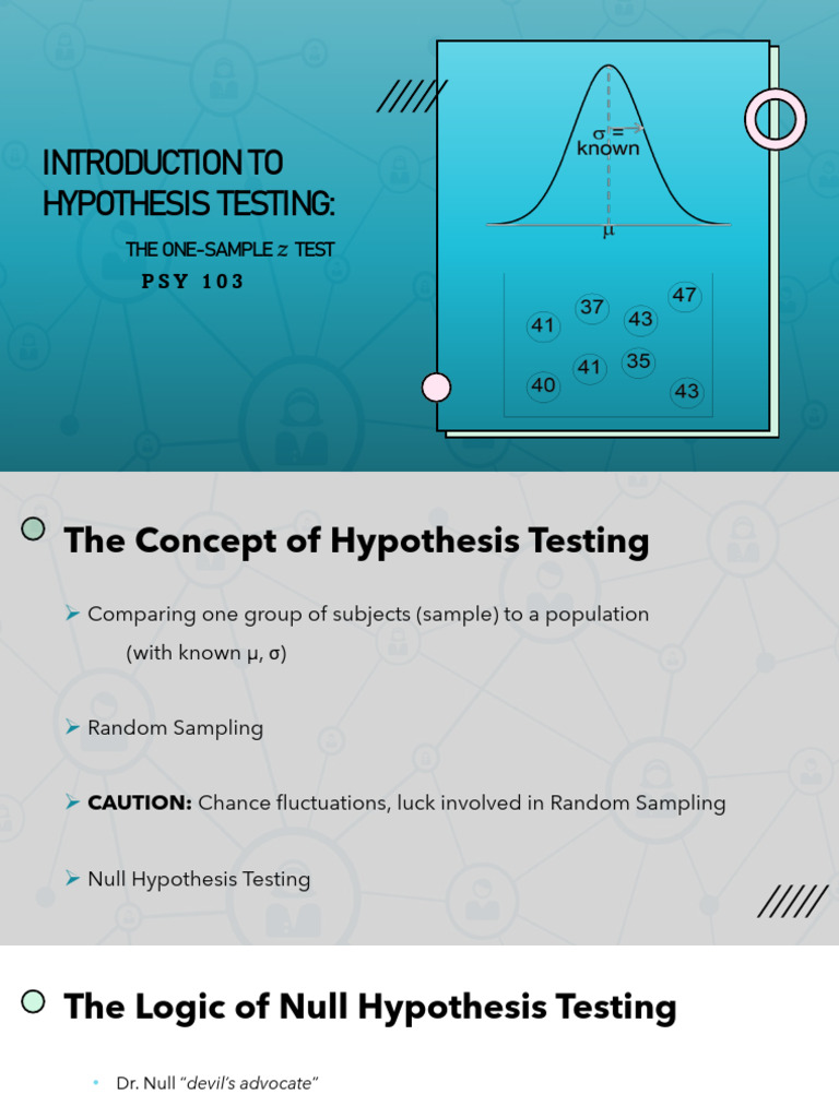 One-Sample z-Test Explained | PDF | P Value | Statistical Significance