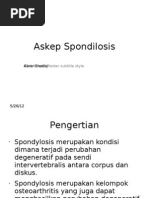Download Askep Spondilosis 1 by Abror Shodiq SN94846668 doc pdf