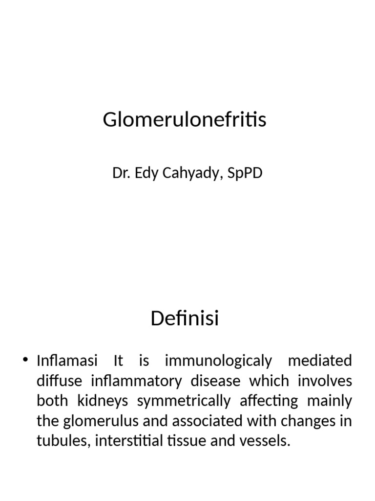 Understanding Glomerulonephritis Types | PDF | Kidney | Internal Medicine