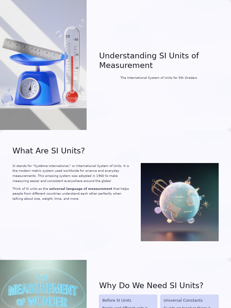 Understanding SI Units of Measurement | PDF | International System Of ...