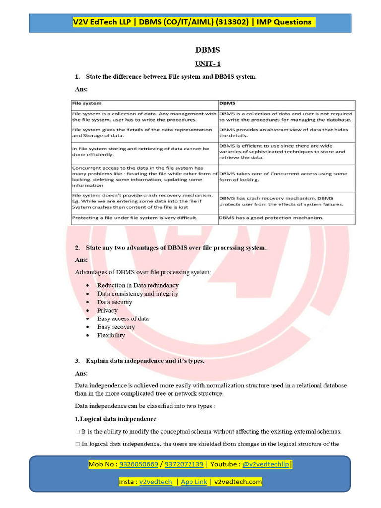 V2V DBMS Super 20 | PDF