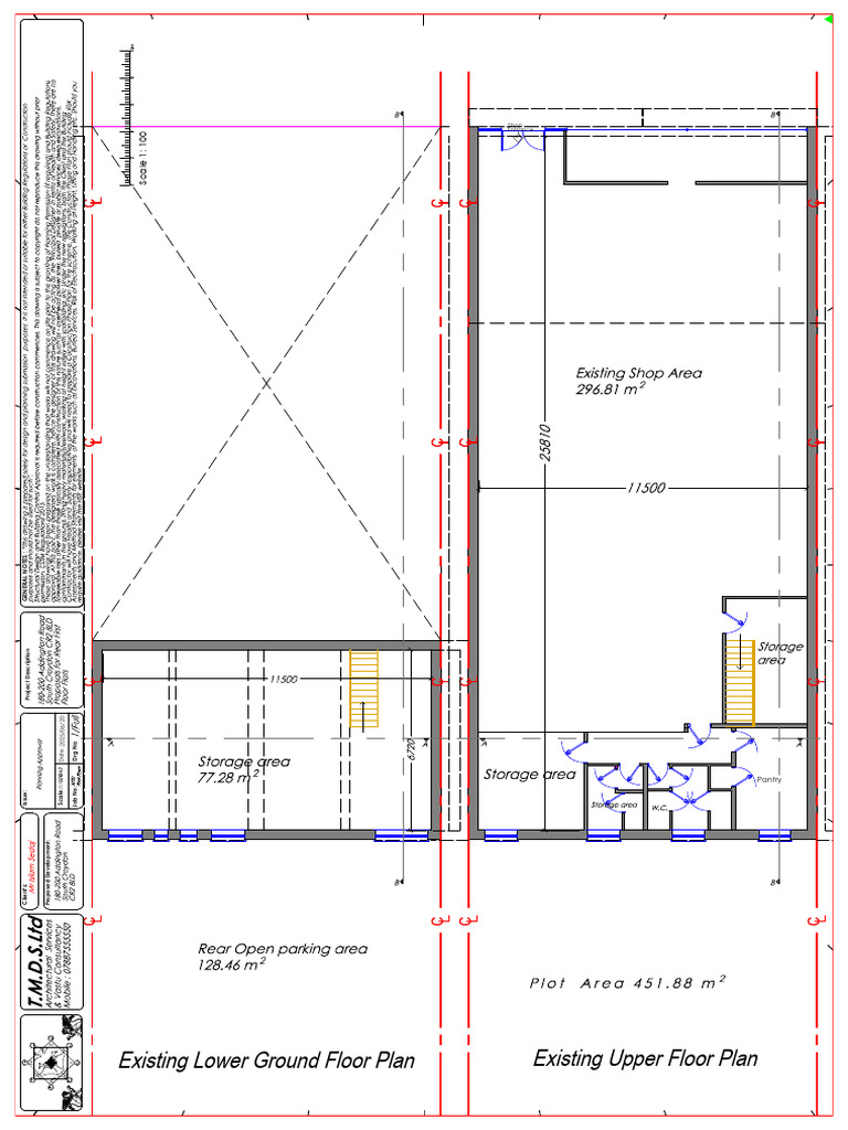 1 - Existing Lower Ground and Ground Floor | PDF