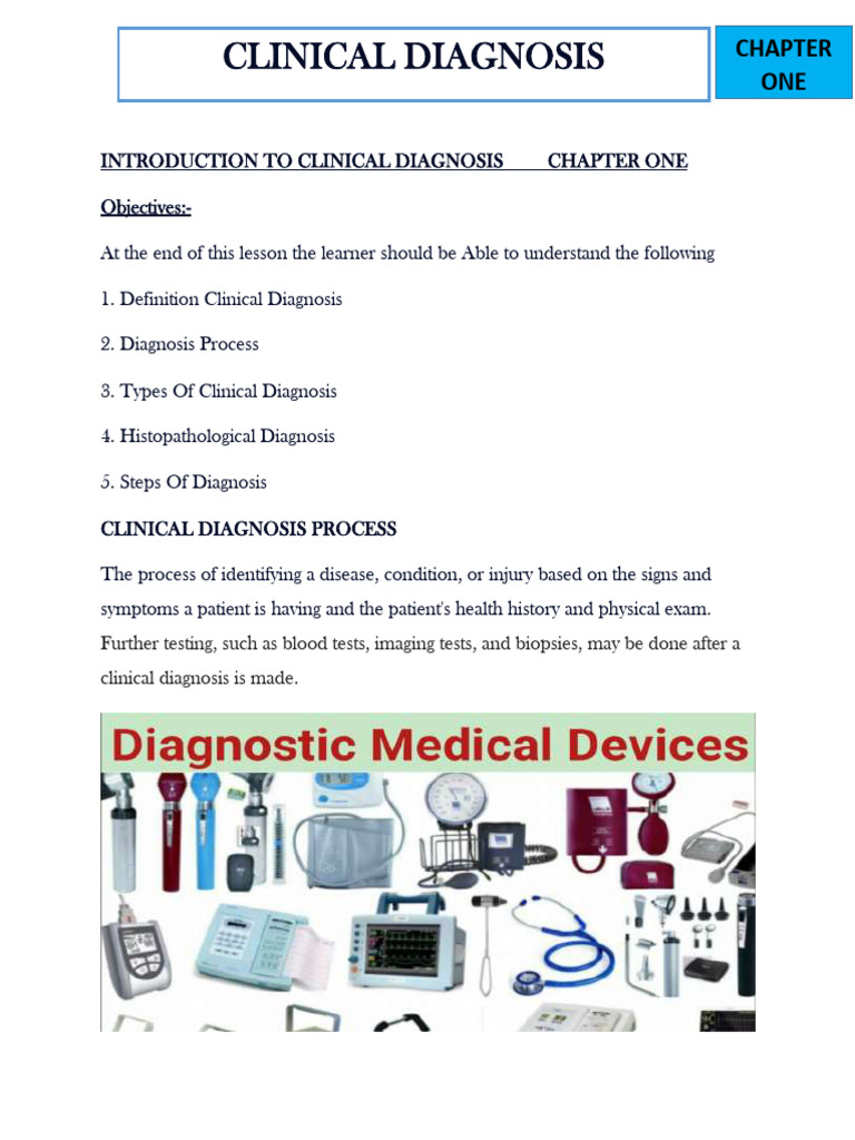 Understanding Clinical Diagnosis Process | PDF | Medical Diagnosis ...