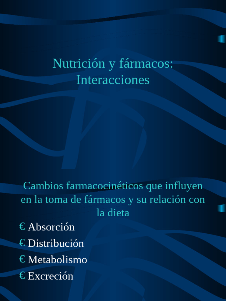 nutric_medicam_interacc | PDF | Medicamentos con receta | Farmacología