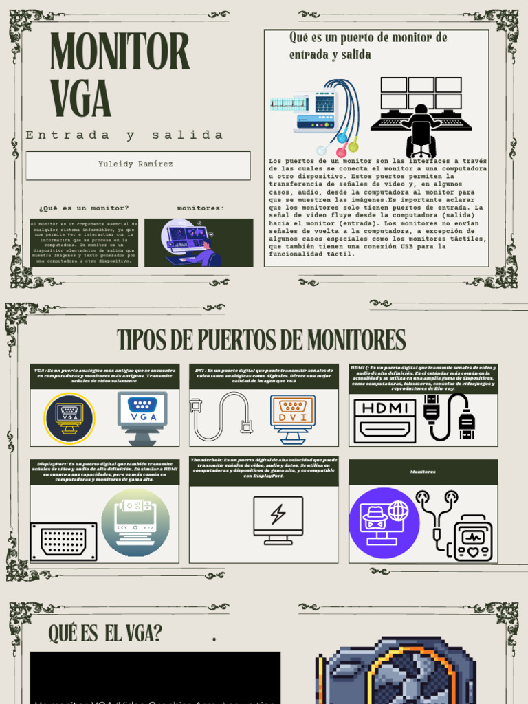Qué es un monitor VGA | PDF | Monitor de computadora | Tecnología de ...