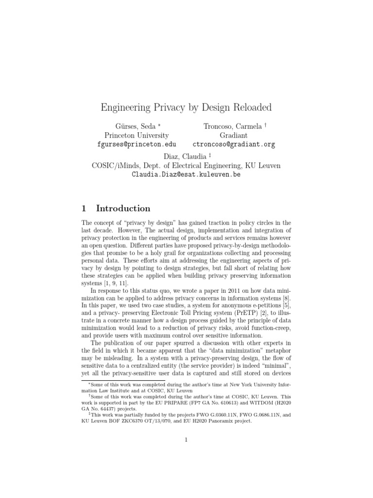 Engineering Privacy by Design Strategies | PDF | Privacy | System
