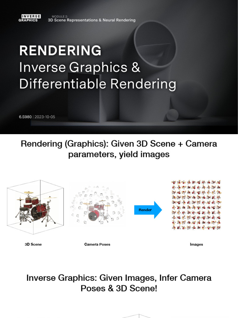 9 Diff Rendering 2 | PDF | Rendering (Computer Graphics) | 3 D Computer ...