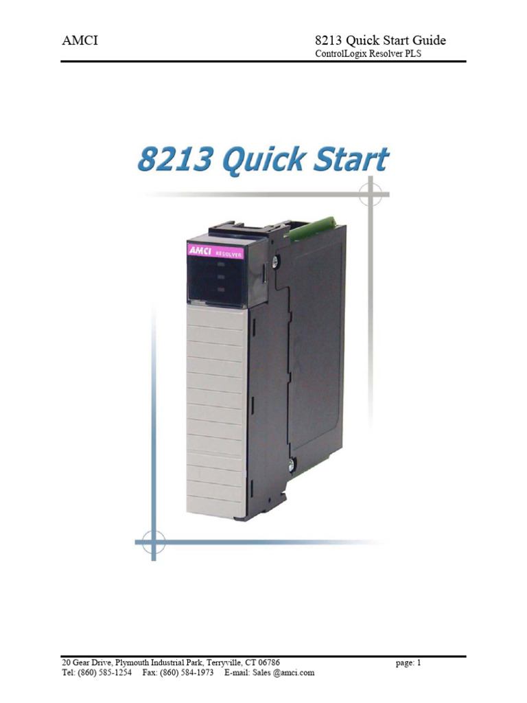 ControlLogix Resolver PLS Quick Start Guide | PDF | Programmable Logic ...