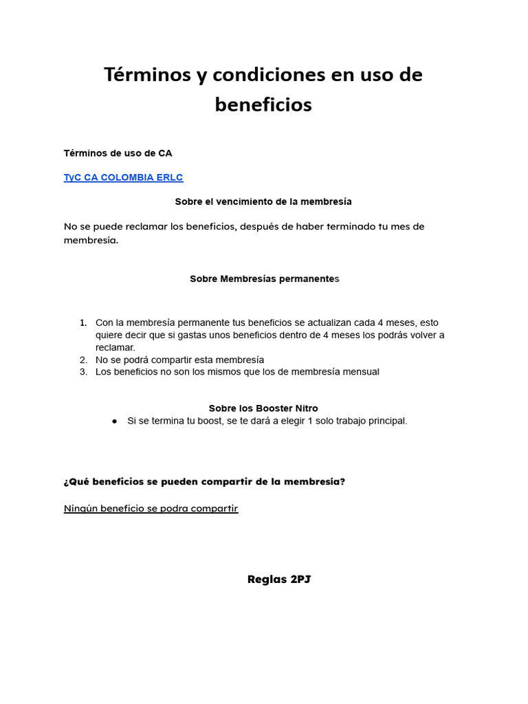 Terminos Condiciones