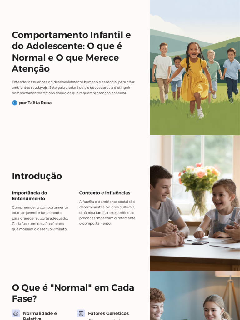 Comportamento Infantil e Adolescente: Guia Prático | PDF | Adolescência ...