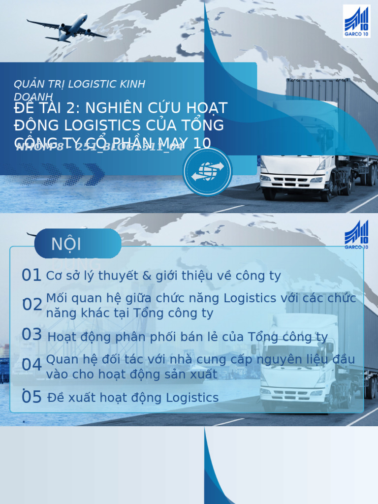 Quản Trị Logistics KD - Nhóm 8 | PDF