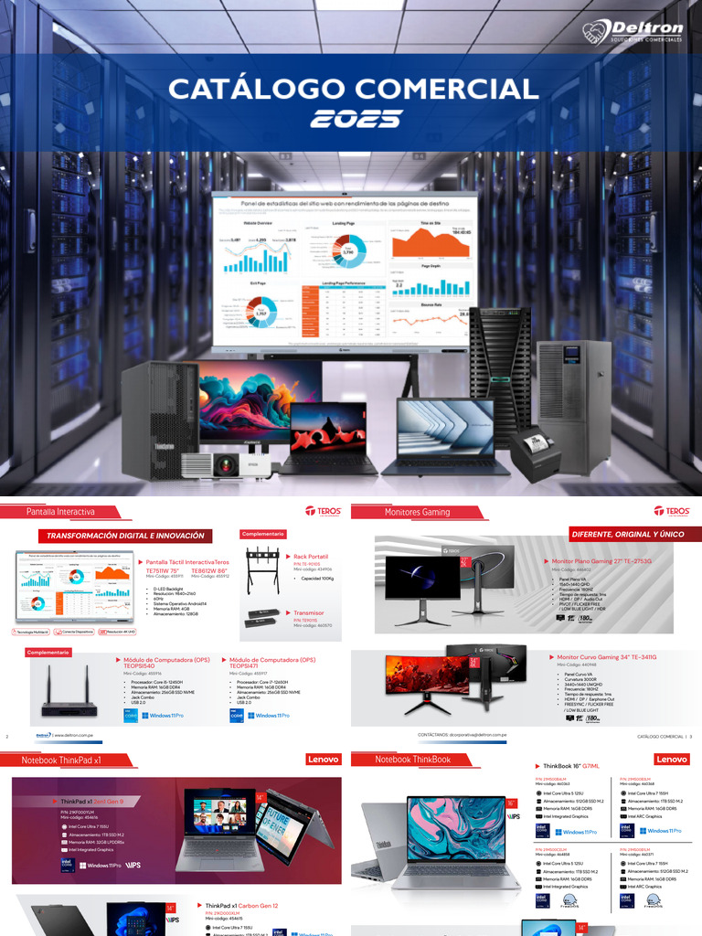 Catálogo Comercial 2025: Tecnología y Equipos | PDF | Impresora ...