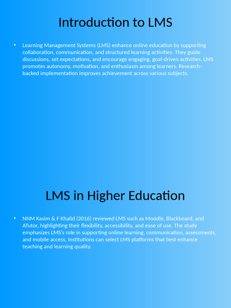 Understanding Learning Management Systems | PDF