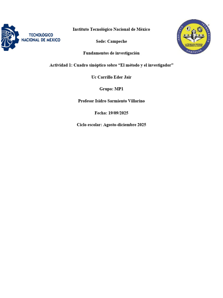 Métodos y características del investigador | PDF | Razonamiento ...