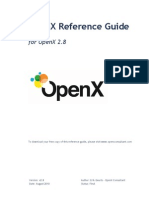 OpenX Reference Guide