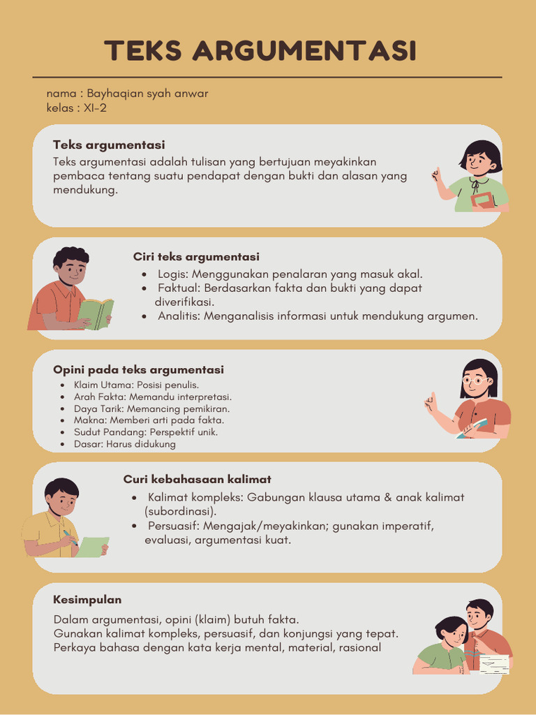 Struktur dan Ciri Teks Argumentasi | PDF
