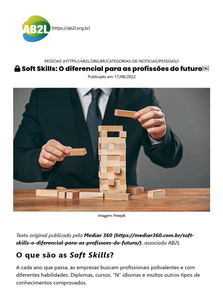 Soft Skills: Essenciais para o Futuro | PDF | Mediação | Comunicação