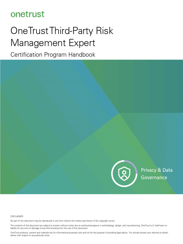 OneTrust Third-Party Risk Management Guide | PDF | Information ...