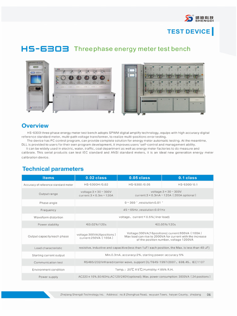 6.three-Phase Energy Meter Test Bench | PDF
