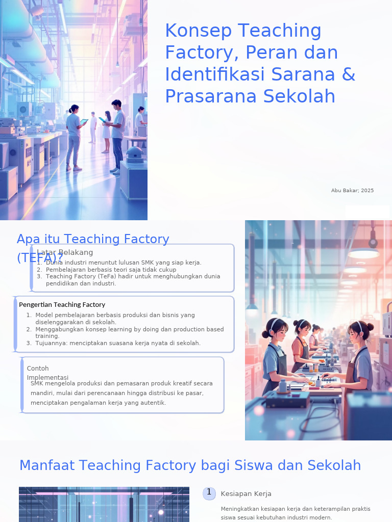 Optimalisasi Sarana Teaching Factory SMK | PDF
