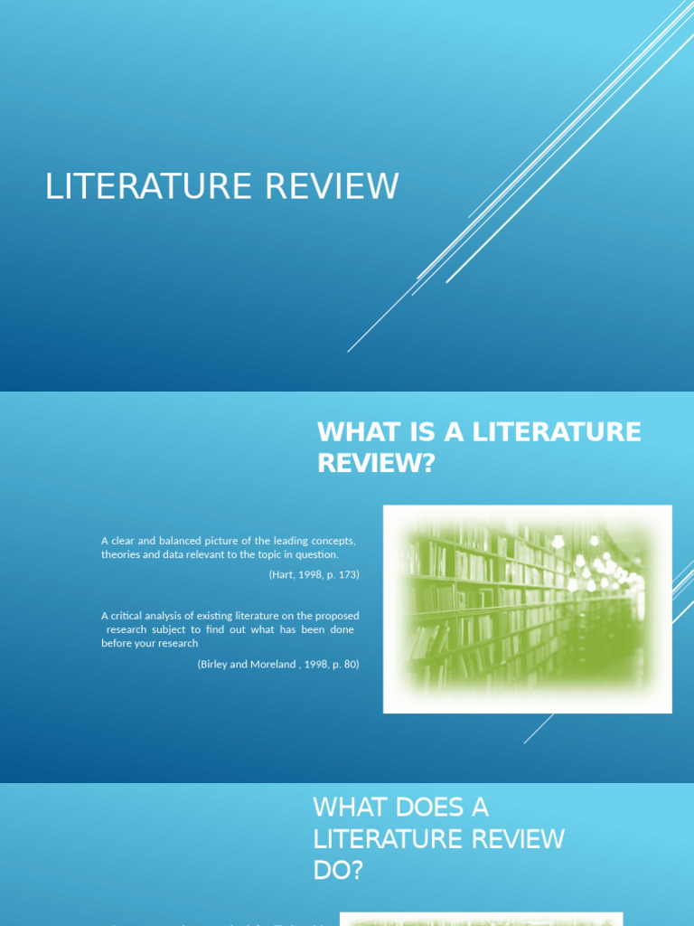 Understanding Literature Reviews in Research | PDF | Literature Review ...