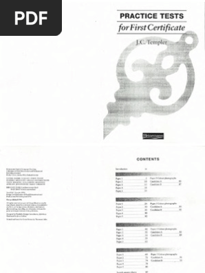 Practice Test For First Certificate Pdf