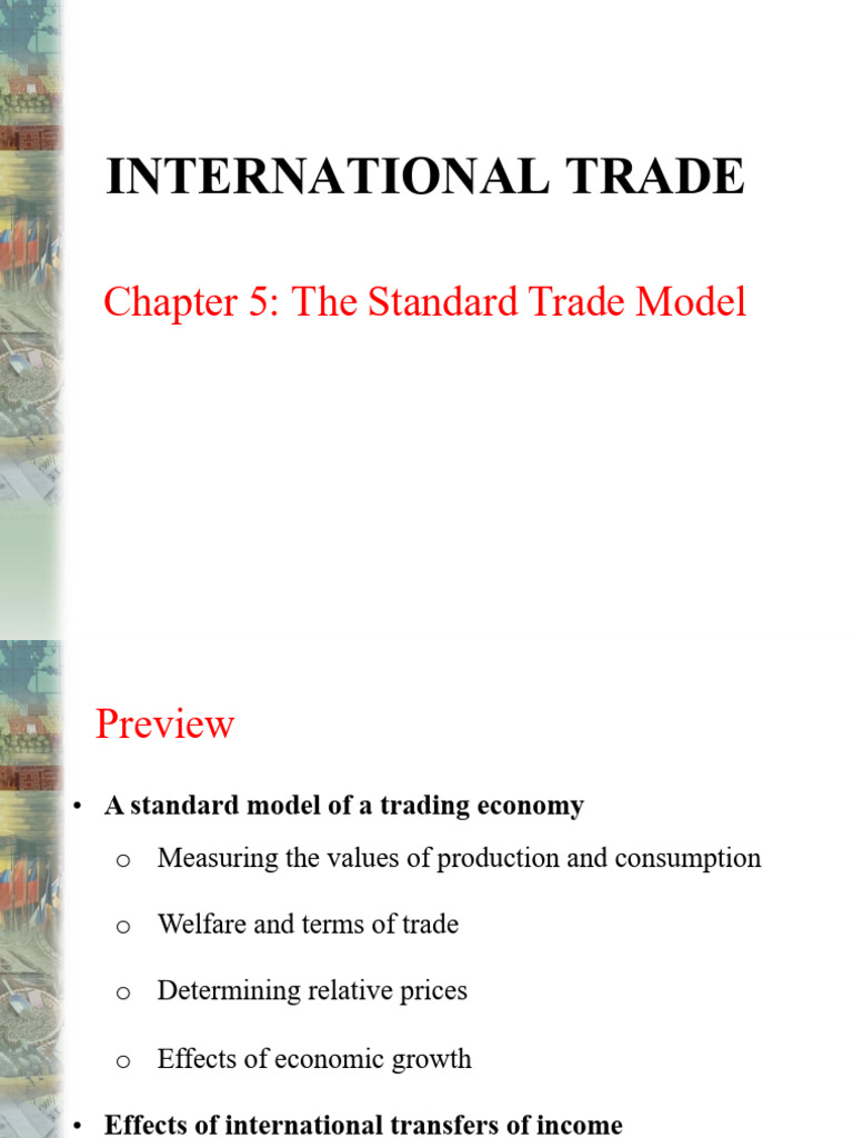 Standard Trade Model Explained | PDF | Macroeconomics | Economies