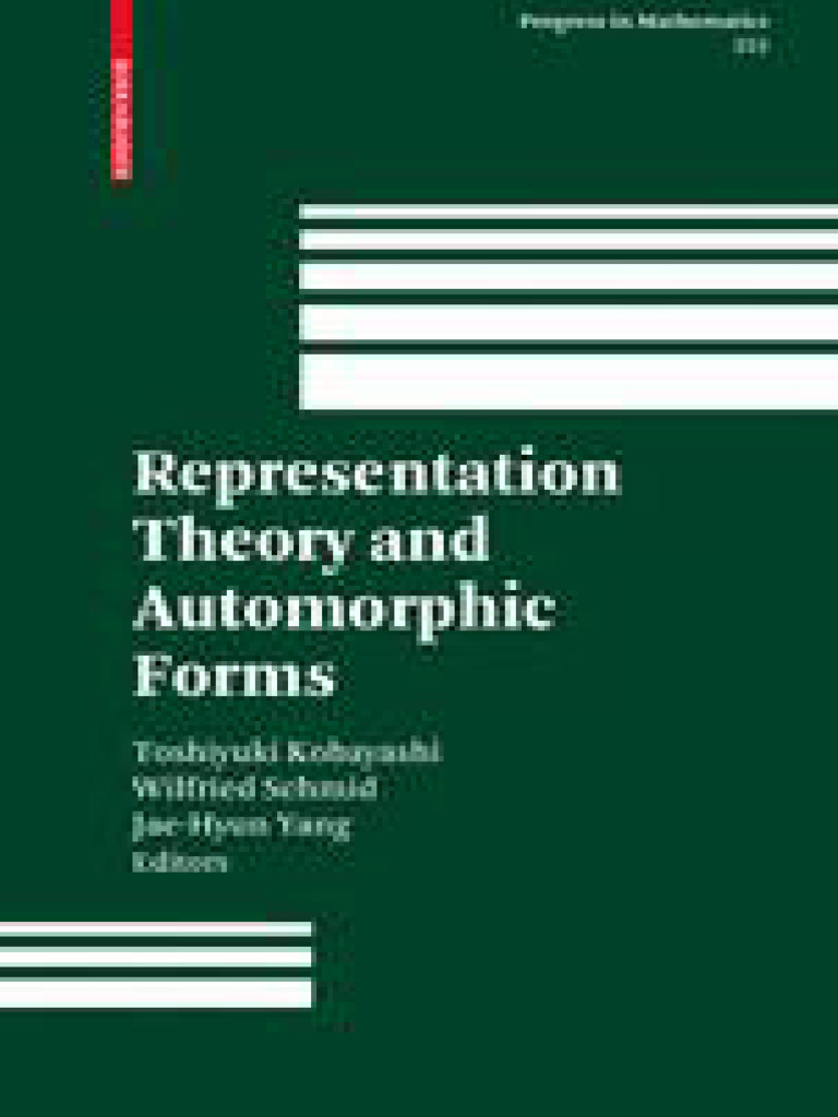 Representation Theory And Automorphic Forms 1st Edition Dinakar ...