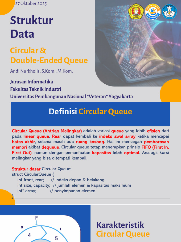 Struktur dan Operasi Circular Queue | PDF