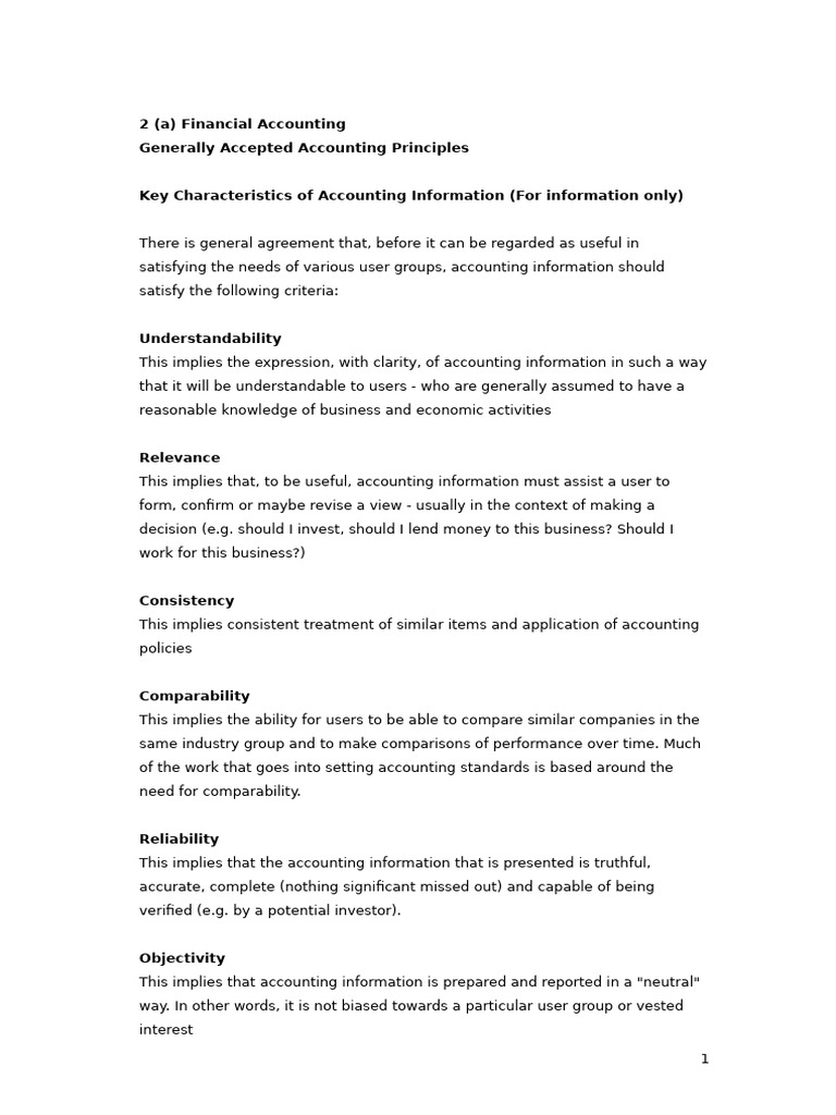 Key Accounting Principles Explained | PDF | Goodwill (Accounting) | Revenue