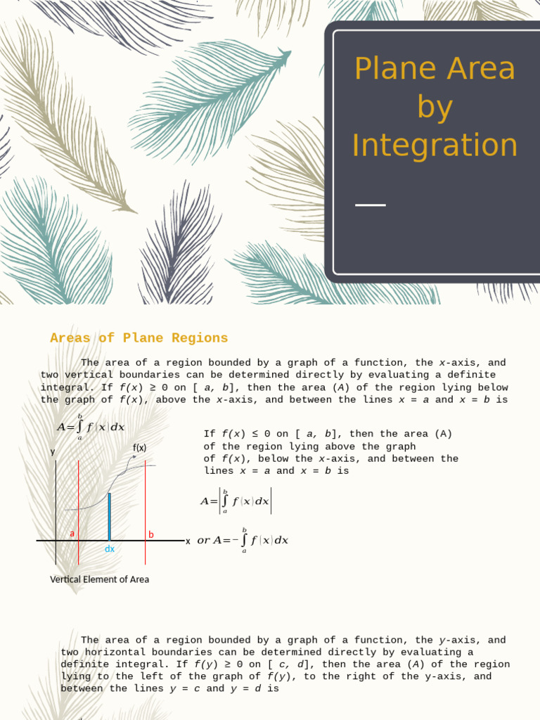 Calculating Area by Integration | PDF | Area | Cartesian Coordinate System