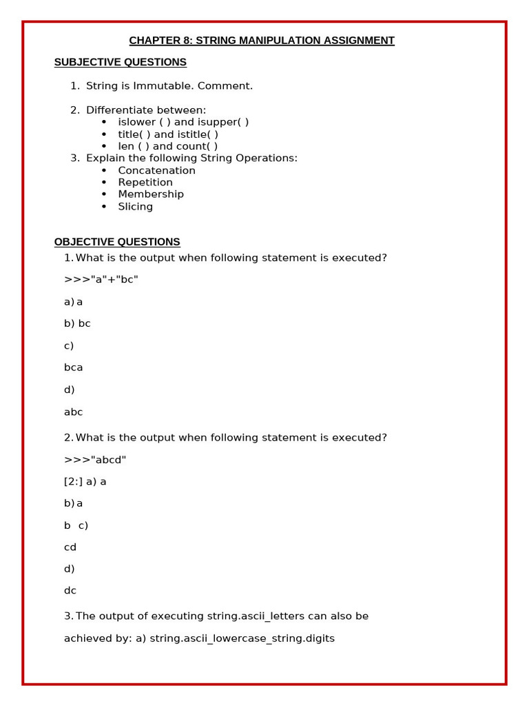 CHAPTER 8 | PDF | String (Computer Science) | Software Engineering